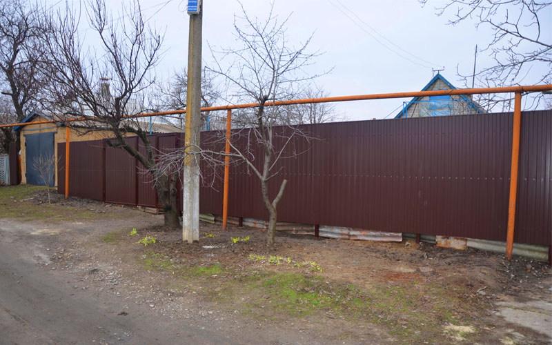 Установка забора (Запорожье, В.Хортица)